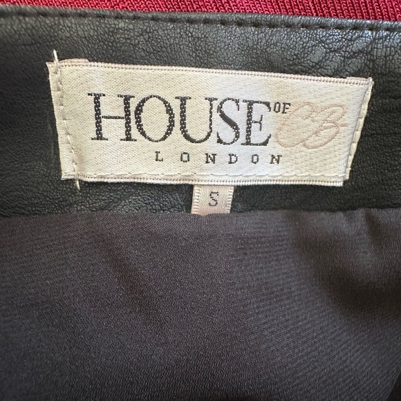 House of CB Black Asymmetrical Pencil Skirt - Picture 4 of 10